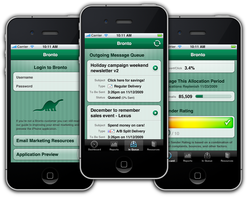 Bronto iPhone App