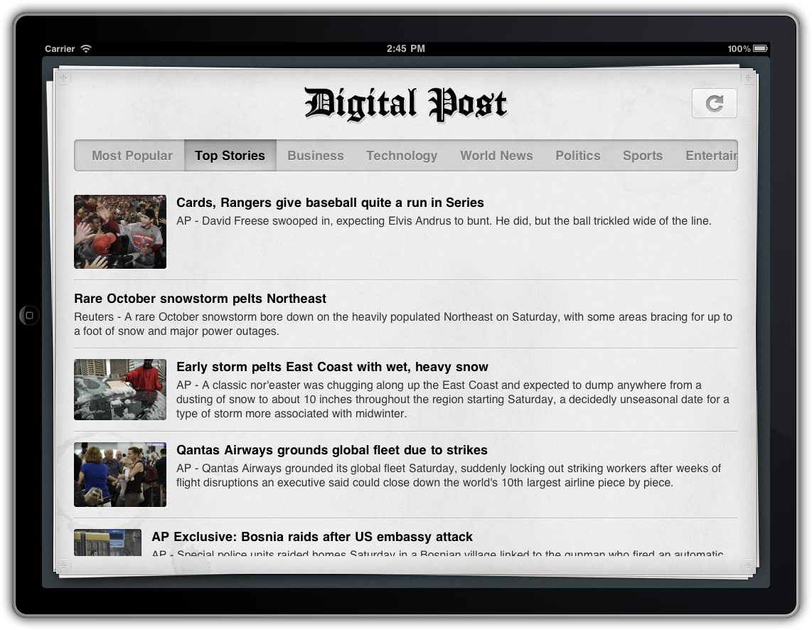 Digital Post for iPad
